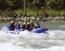 Action shot of our raft